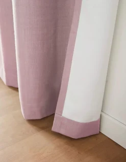 Pink Taha Rod Pocket Back Tab Blackout Curtain