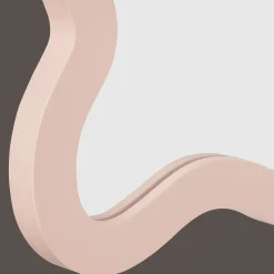 Pink Wavy Mirror