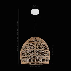 Rattan Natural Ceiling Lamp