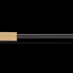 Rectangular Wood Curtain Rod Set - Diameter 22/25 mm