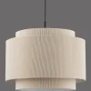 Ribbed Beige Ceiling Lamp
