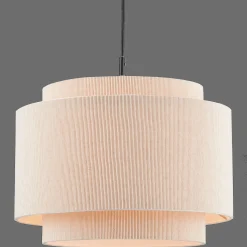 Ribbed Beige Ceiling Lamp