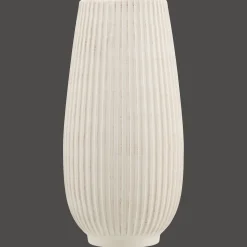 Ribbed Ceramic Table Vase