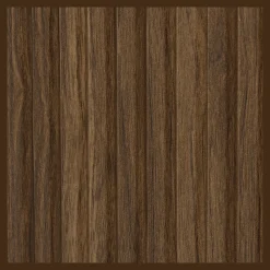 Ribbed Door Walnut Veneer Buffet