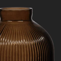 Ribbed Glass Table Vase