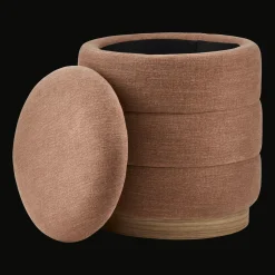 Ribbed Ottoman with Storage