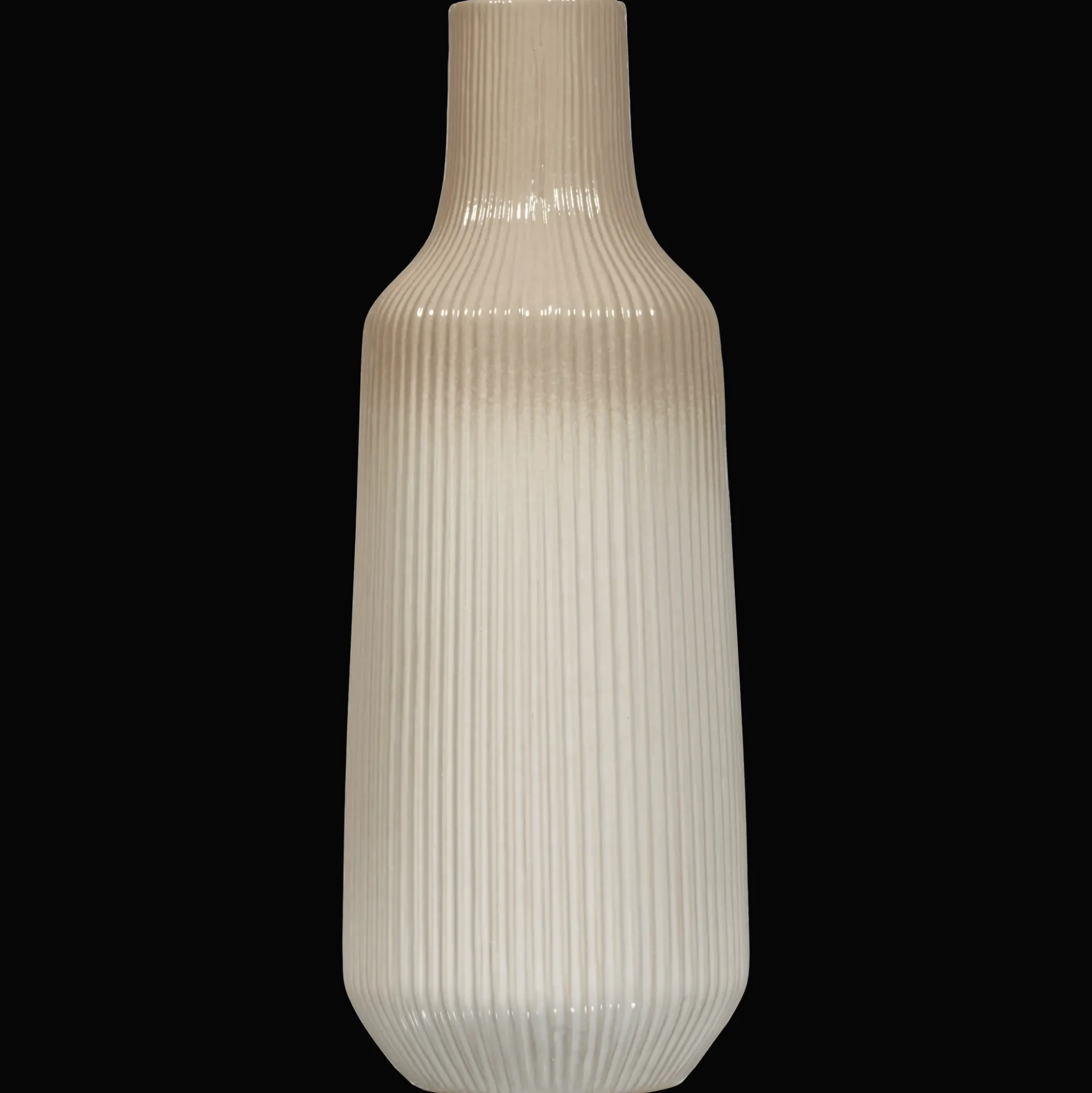 Ribbed 2-Tone Vase