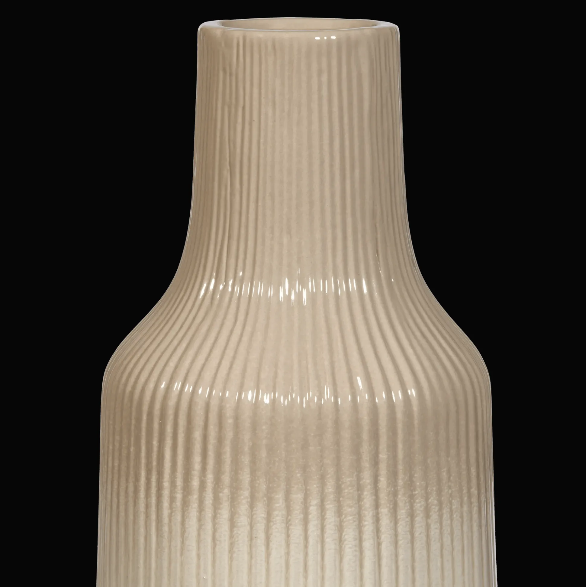 Ribbed 2-Tone Vase