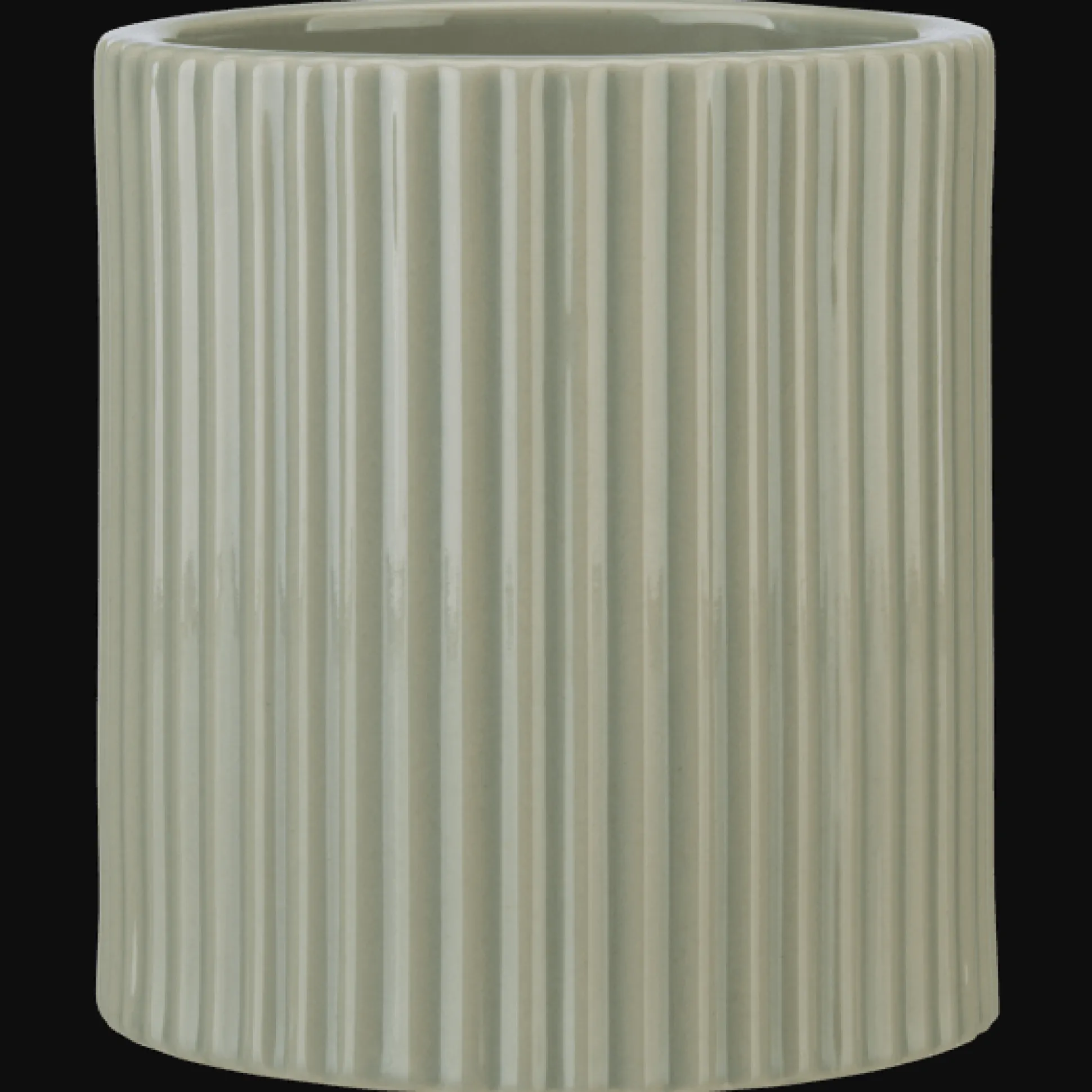 Ribbed Utensil Jar