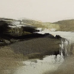 River Landscape Framed Art