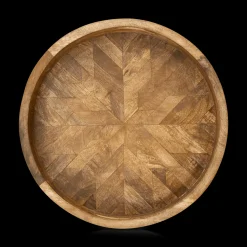 Round Mango Wood Tray