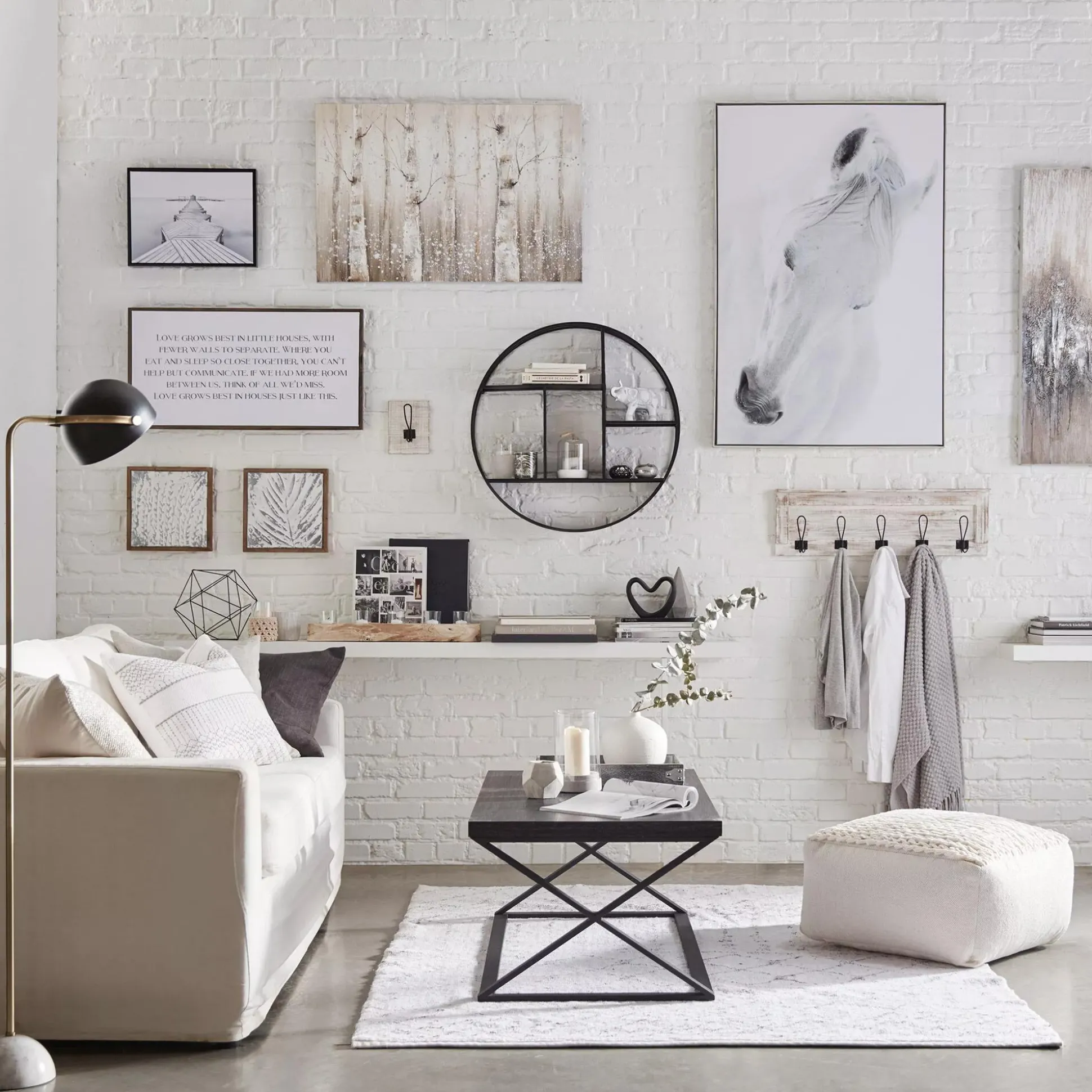 Round Metal Wall Shelf