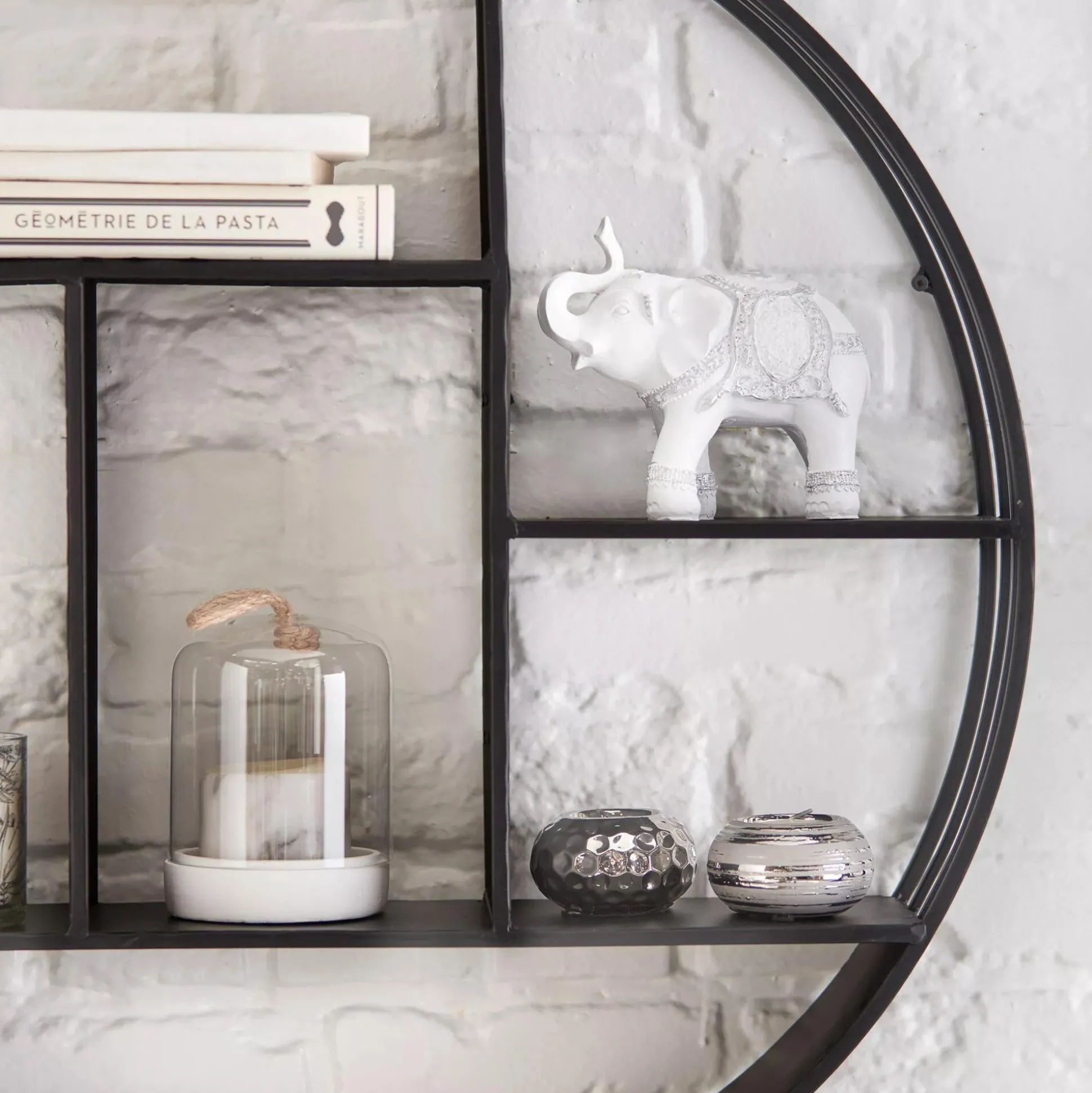 Round Metal Wall Shelf