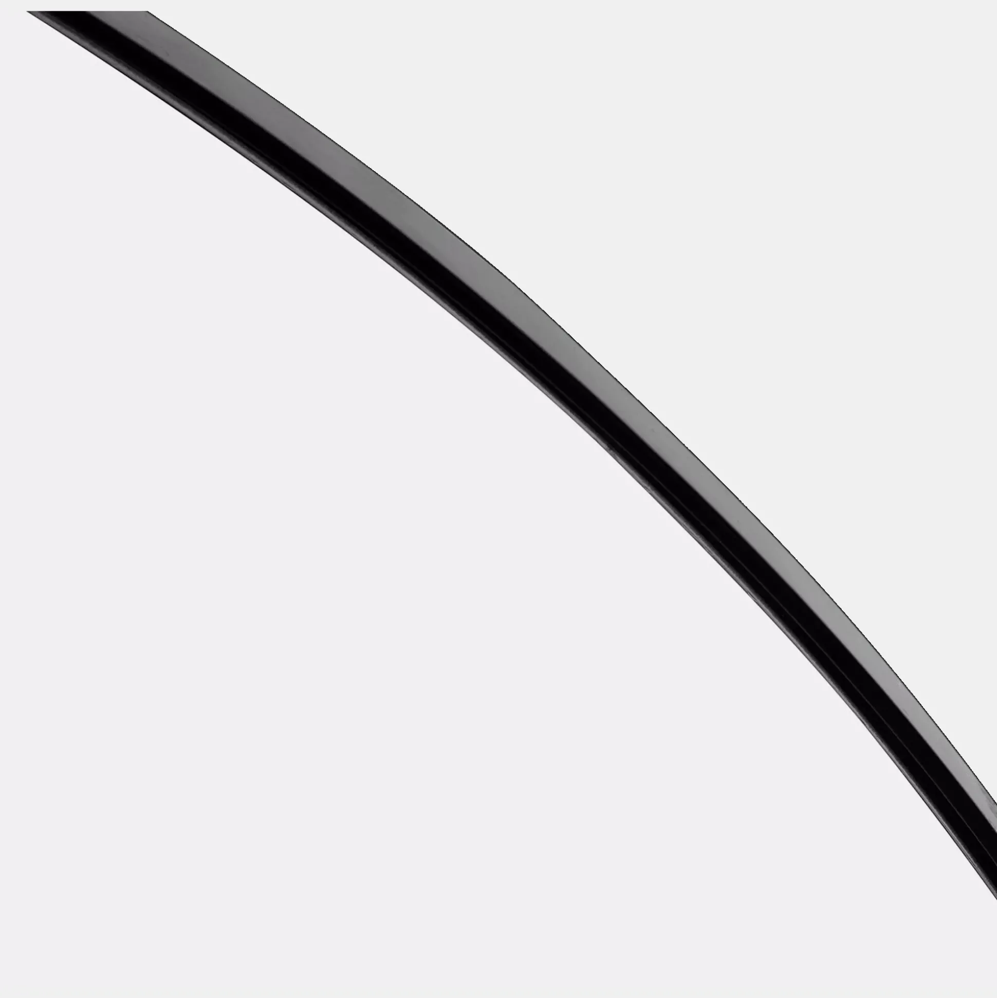 Round Mirror with Black Frame