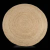 Round Solid Jute Rug
