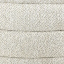 Round Storage Fabric Ottoman