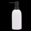 Rubber Coated Black and White Soap Dispenser