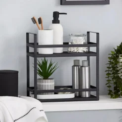 Rubber Coated Black and White Soap Dispenser