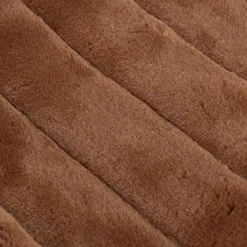 Rust Cougar Faux Fur Throw