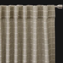 Saara Beige Back-Tab Curtain