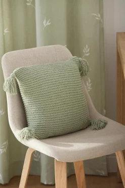 Sage Erna Decorative Pillow with Tassels