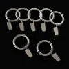Satin Set of 7 Metal Clip Rings
