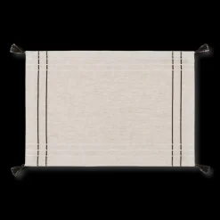Set of 4 Fabric Placemats with Tassels