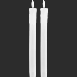 Set of 2 Flameless Taper Candles