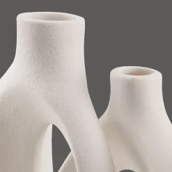 Set of 2 Speckled Ceramic Table Vase