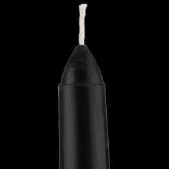 Set of 8 Unscented Tapered Black Candles
