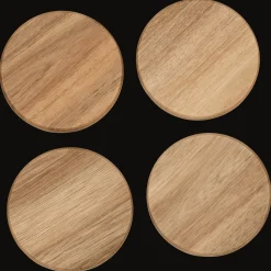 Set of 4 Wood Coasters