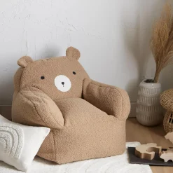 Sherpa Bear-Shaped Chair