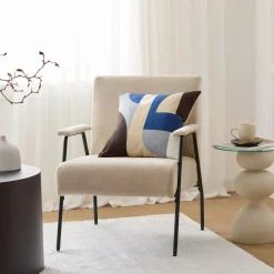 Side Table with Glass Top