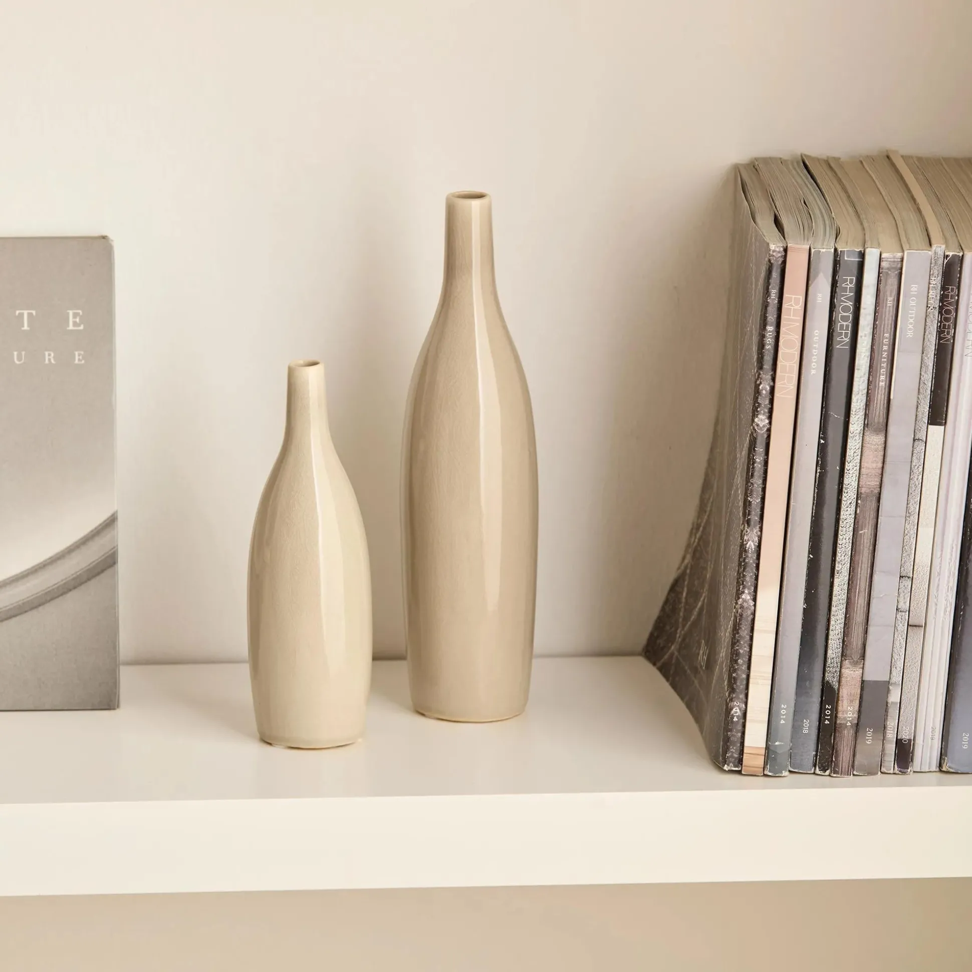 Small Ceramic Beige Vase