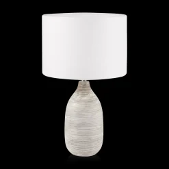 Striped Ceramic Table Lamp