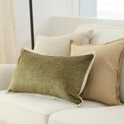 Taupe Beatrice Decorative Lumbar Pillow