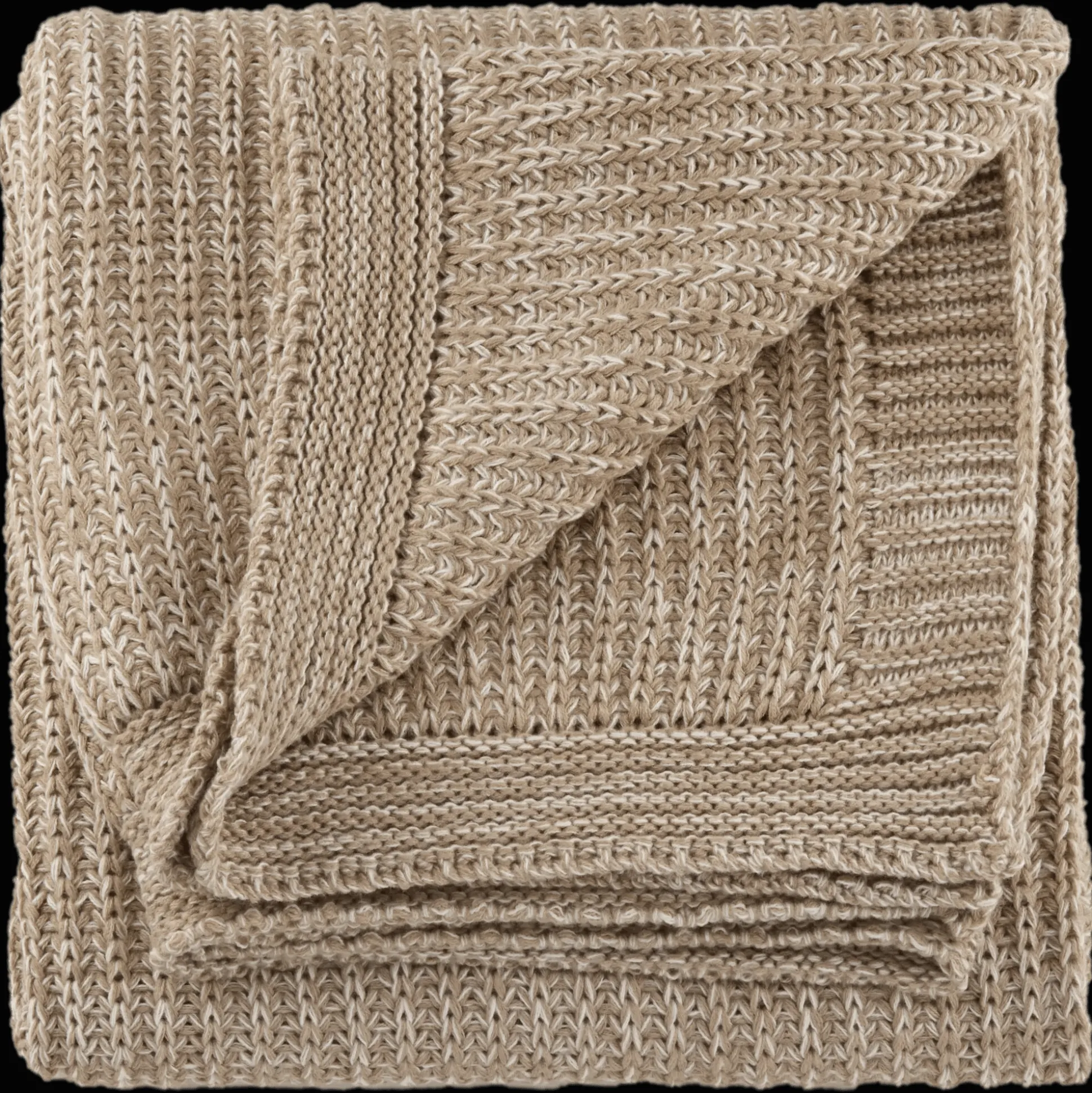 Taupe Ribba Throw