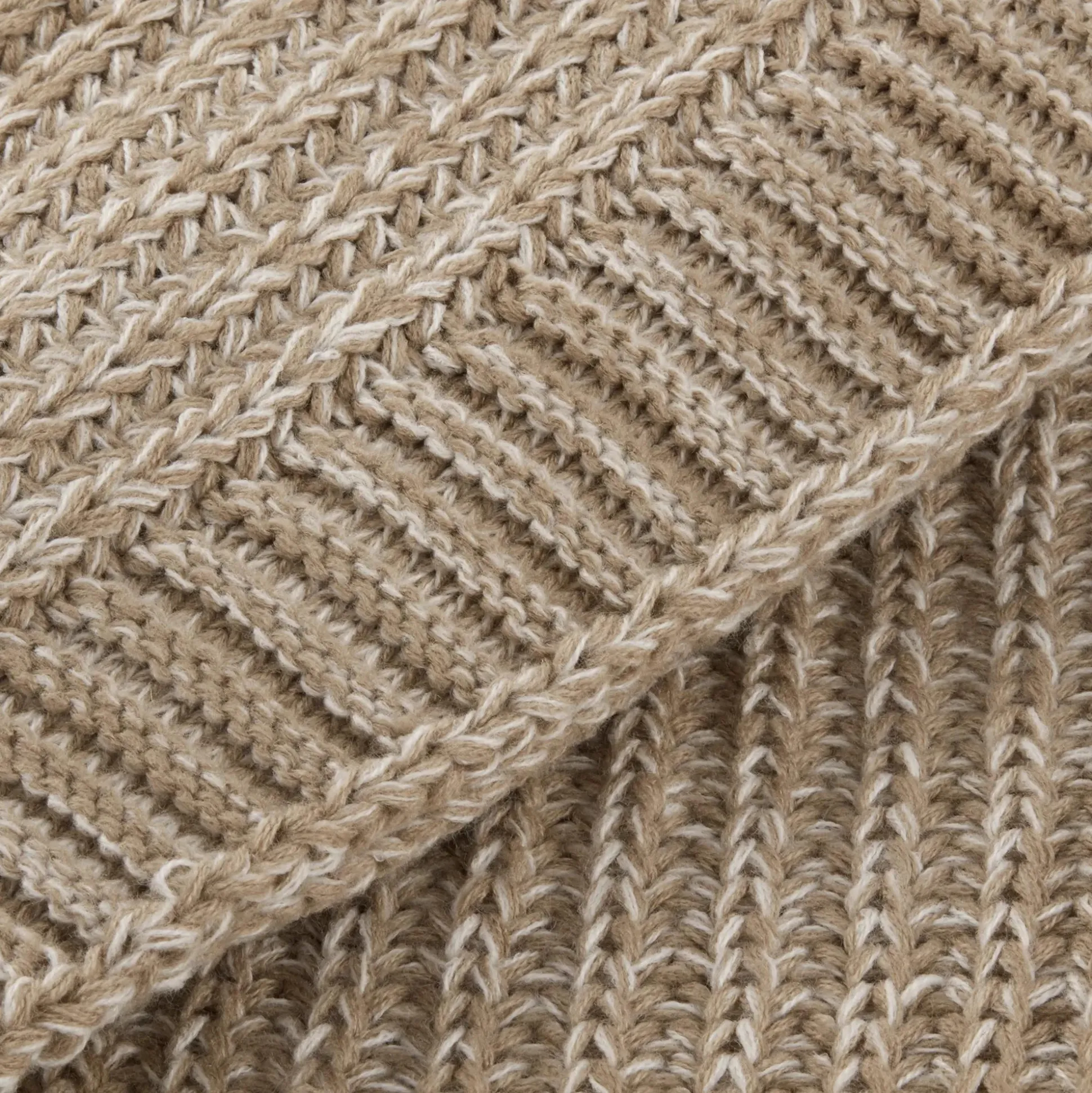 Taupe Ribba Throw