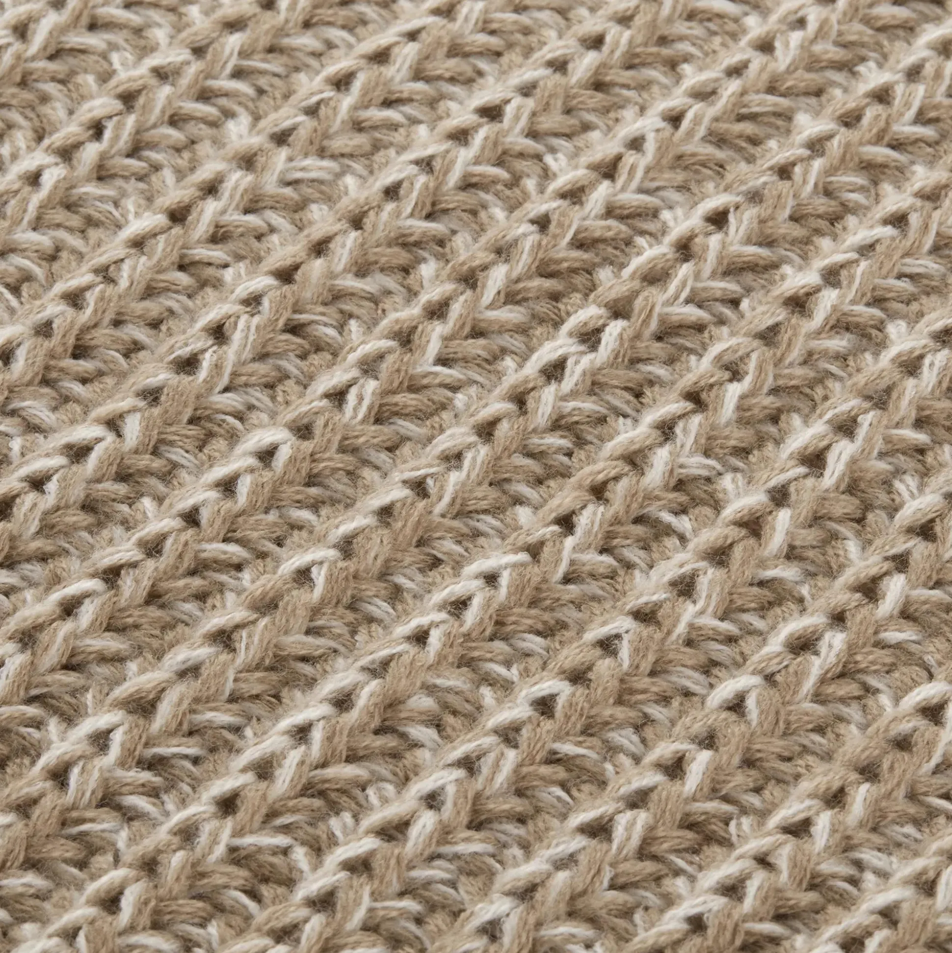 Taupe Ribba Throw
