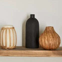 Textured Ceramic Bottle Vase