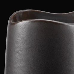 Uneven Black Vase