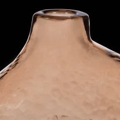 Uneven Pink Glass Vase