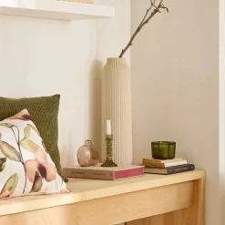 Uneven Pink Glass Vase