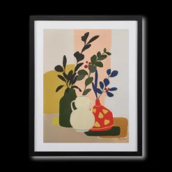 Vases with Branches Framed Art