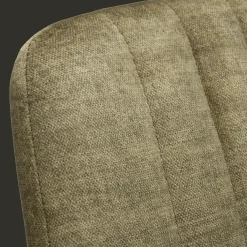 Velvet Fabric and Metal Dining Chair