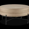 Veneer and Metal Coffee Table