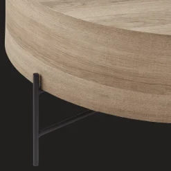 Veneer and Metal Coffee Table