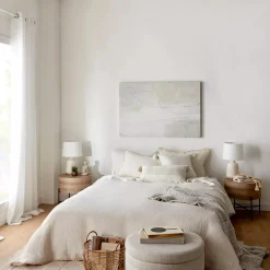 Veneer and Metal Side Table