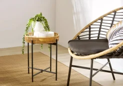 Waterfall Eucalyptus in White Hourglass Pot