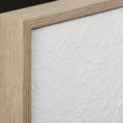 White Abstract Framed Art